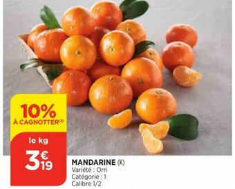 Bi1 Mandarine offre