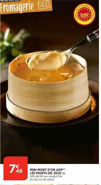 Bi1 Mini Mont D'Or AOP Les Monts De Joux offre