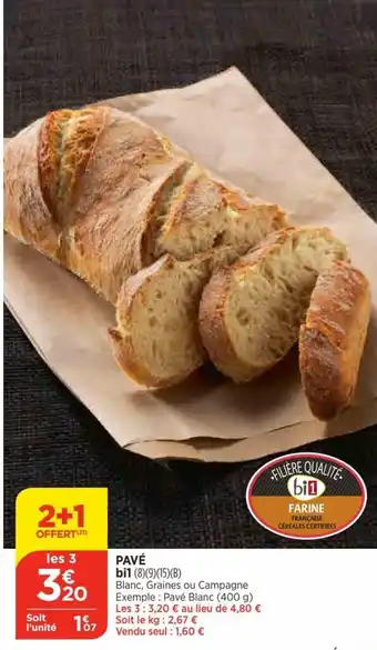 Bi1 Pavé Bi1 offre