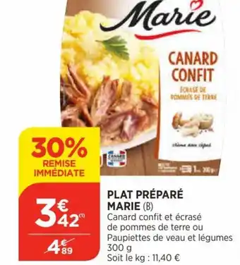 Plat Prèparè Marie