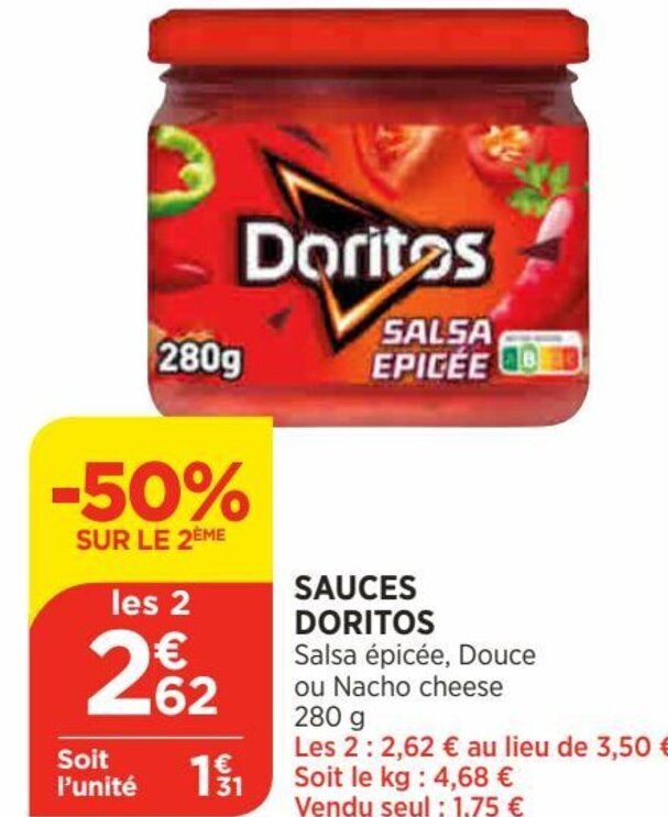 Promo Sauces Doritos chez Bi1