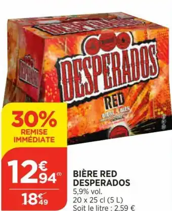 Bi1 Bière Red Desperados offre