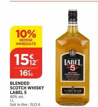 Bi1 Blended Scotch Whisky Label 5 offre
