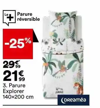 BUT Parure explorer 140 x 200 cm dreaméa offre