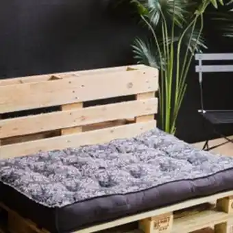 Maxi Bazar Matelas palette 120x80x15cm fusain spirit garden offre