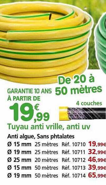 Provence Outillage Tuyau anti vrille, anti uv offre