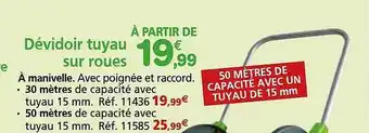 Provence Outillage Dévidoir tuyau sur roues offre