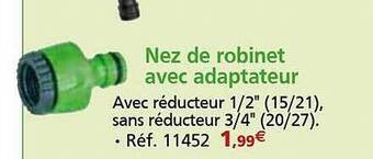Provence Outillage Nez de robinet avec adaptateur offre