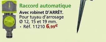 Provence Outillage Raccord automatique offre