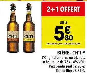 Supeco Bière - ch'ti offre