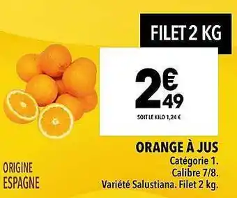 Supeco Orange à jus offre