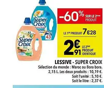 Supeco Lessive - super croix offre
