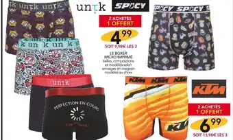 Stokomani Le Boxer Micro Impremé offre