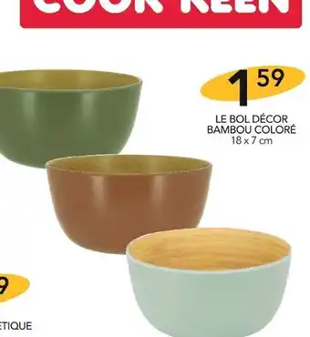 Stokomani Le Bol Décor Bambou Coloré offre