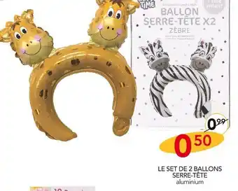 Stokomani Le Set De 2 Ballon Serre-Tete Aluminium offre
