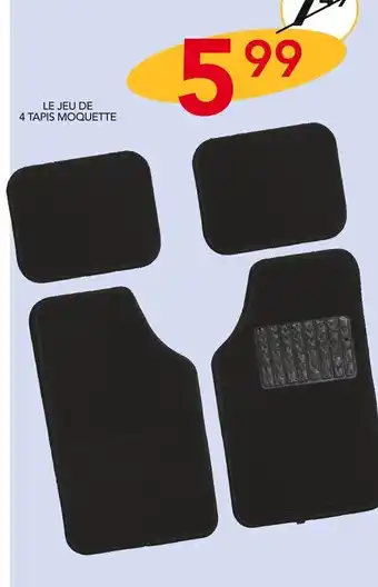 Stokomani Le Jeu De 4 tapis Moquette offre