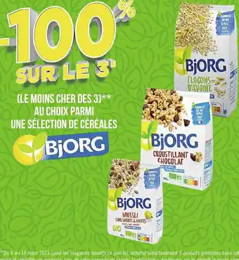 Géant Casino Au Choix Parmi Une Selection De Cèrèales offre