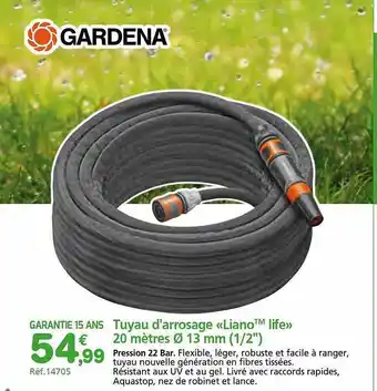 Provence Outillage Tuyau d'arrosage «liano life» 20 mètres ø 13 mm (1-2 offre