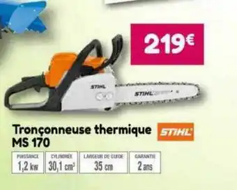 Point Vert Tronçonneuse thermique ms 170 stihl offre