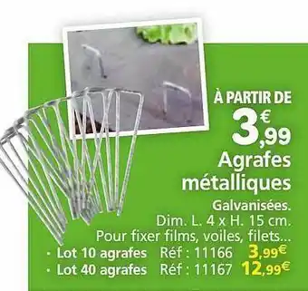 Provence Outillage Agrafes métalliques offre