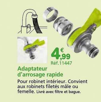 Provence Outillage Adaptateur d'arrosage rapide offre