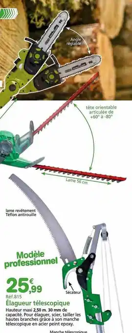 Provence Outillage Élagueur télescopique offre