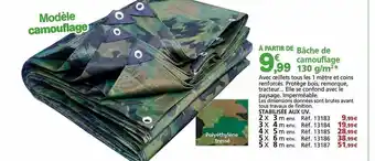 Bâche de camouflage 130 g-m²