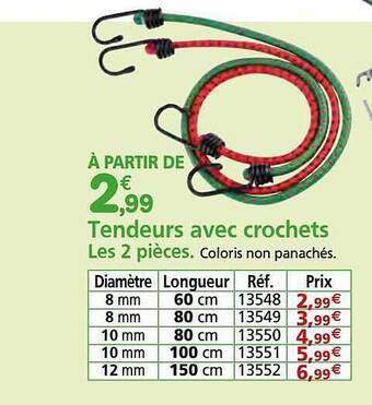 Provence Outillage Tendeurs avec crochets offre