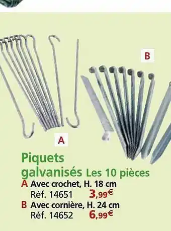Piquets galvanisés