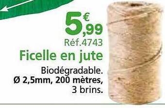 Provence Outillage Ficelle en jute offre