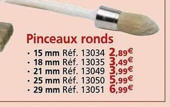 Provence Outillage Pinceaux ronds offre