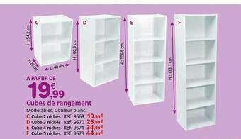 Provence Outillage Cubes de rangement offre