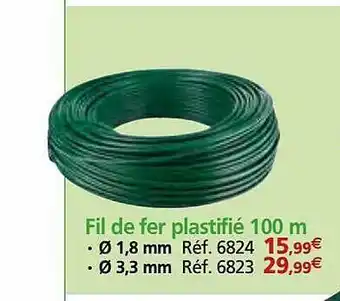 Provence Outillage Fil de fer plastifié 100 m offre