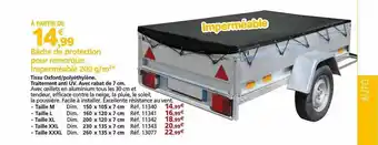 Provence Outillage Bâche de protection pour remorque imperméable 200 g-m² offre