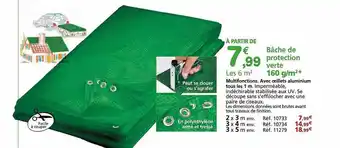 Provence Outillage Bâche de protection verte 160 g-m² offre