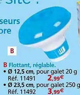 Provence Outillage Flottant, réglable offre