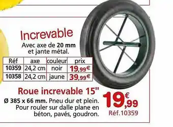 Provence Outillage Roue increvable 15 offre