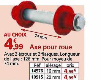 Provence Outillage Axe pour roue offre