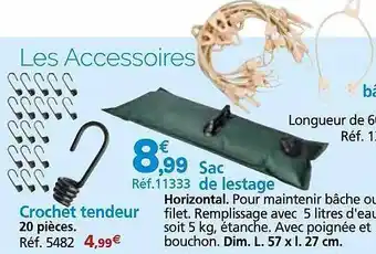Provence Outillage Crochet tendeur, sac de lestage offre
