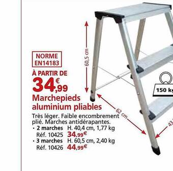 Provence Outillage Marchepieds aluminium pliables offre