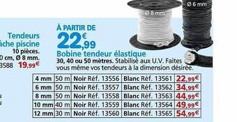Provence Outillage Bobine tendeur élastique offre