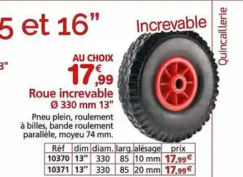 Roue increvable ø 330 mm 13