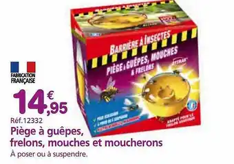 Provence Outillage Piège à guêpes, frelons, mouches et moucherons offre