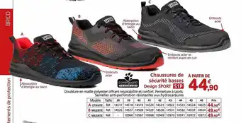 Provence Outillage Chaussures de sécurité basses design sport offre