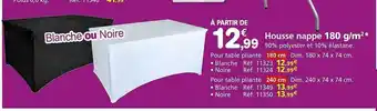 Provence Outillage Housse nappe 180 g-m² offre