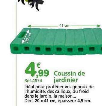 Provence Outillage Coussin de jardinier offre