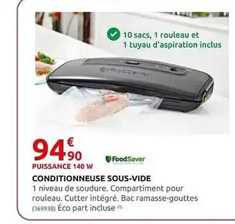 Conditionneuse sous-vide foodsaver