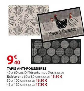 Rural Master Tapis anti-poussières offre