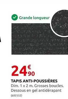 Rural Master Tapis anti-poussières offre