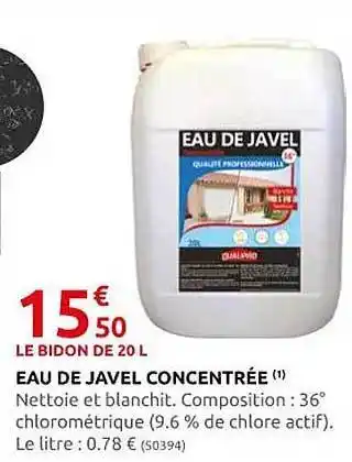 Rural Master Eau de javel concentrée offre